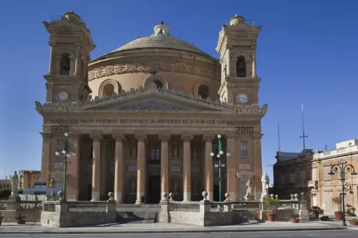Framed Print : Malta, Central, Mosta, Mosta Dome church, exterior