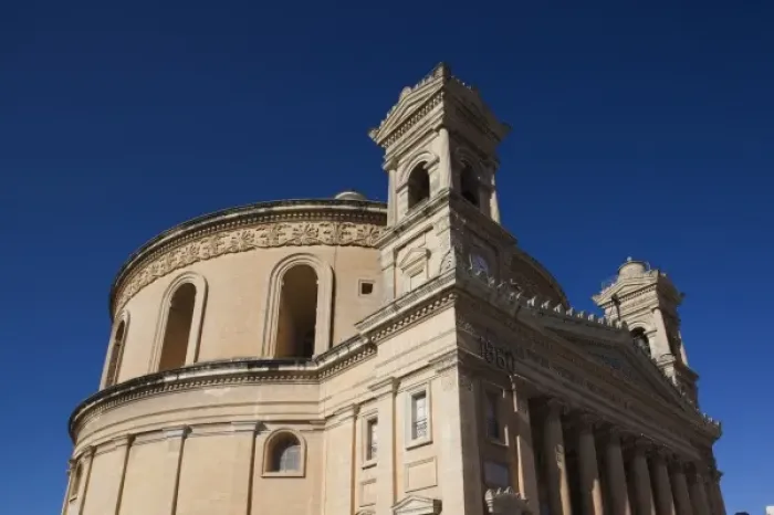 Framed Print : Malta, Central, Mosta, Mosta Dome church, exterior