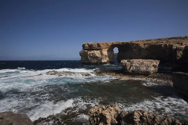 Malta, Gozo Island, Dwejra, Azure Window rock formation