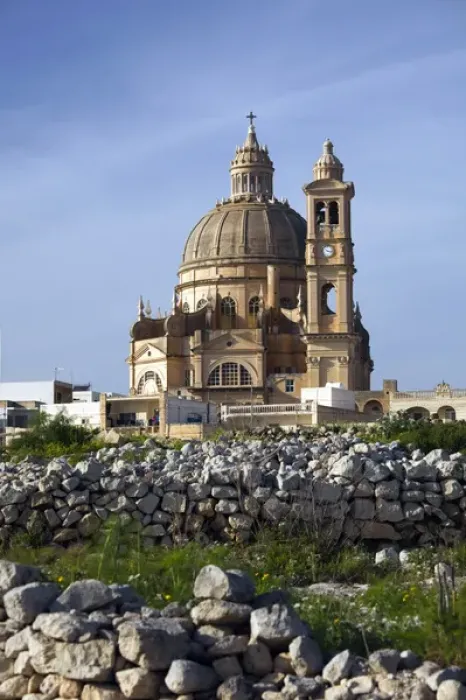 Framed Print : Malta, Gozo Island, Xewkija, Rotunda Church