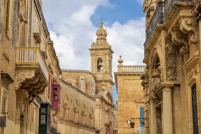 Framed Print : Malta, Mdina. Bell tower of the Carmelite Priory Framed Print : Malta, Mdina. Bell tower of the Carmelite Priory