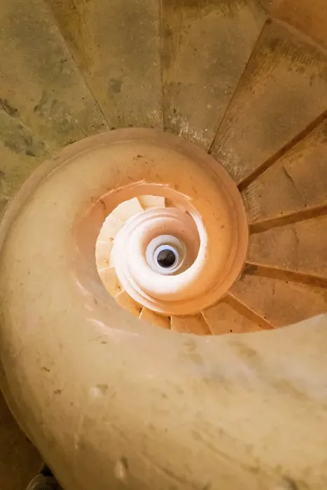 Framed Print : Malta, Mosta. The Sanctuary Basilica of the Assumption of Our Lady, or Rotunda of Mosta, 17th century Catholic church. Spiral staircase to the gallery inside the dome