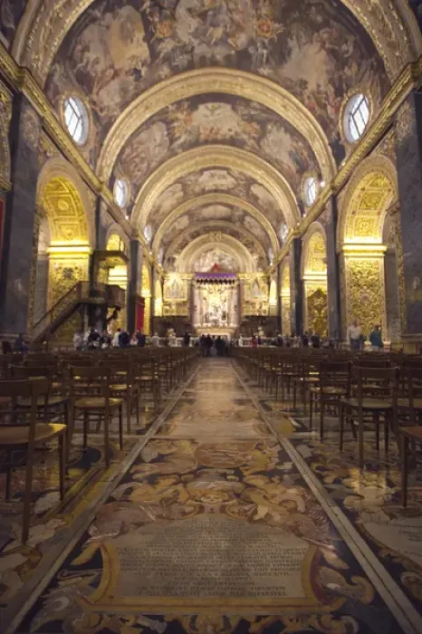 Framed Print : Malta, Valletta, St. Johns Co-Cathedral, interior