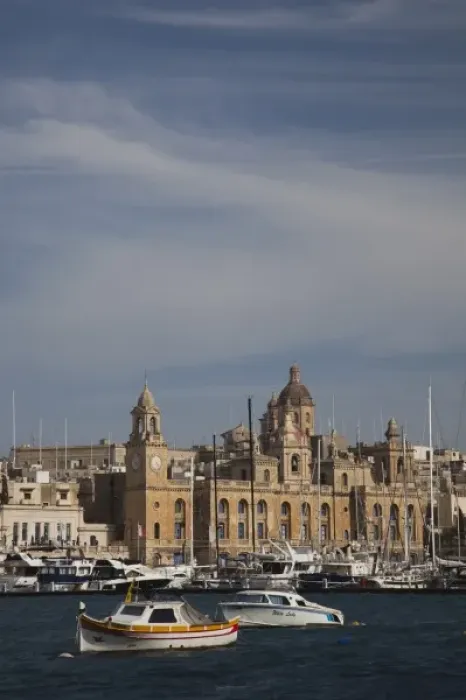 Framed Print : Malta, Valletta, Vittoriosa, Birgu, marina and waterfront