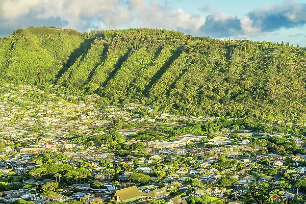 Manoa Valley houses, Honolulu, Hawaii