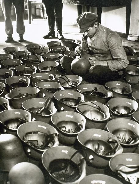 Manufacture of the German army helmets during World War II (1939-1945)