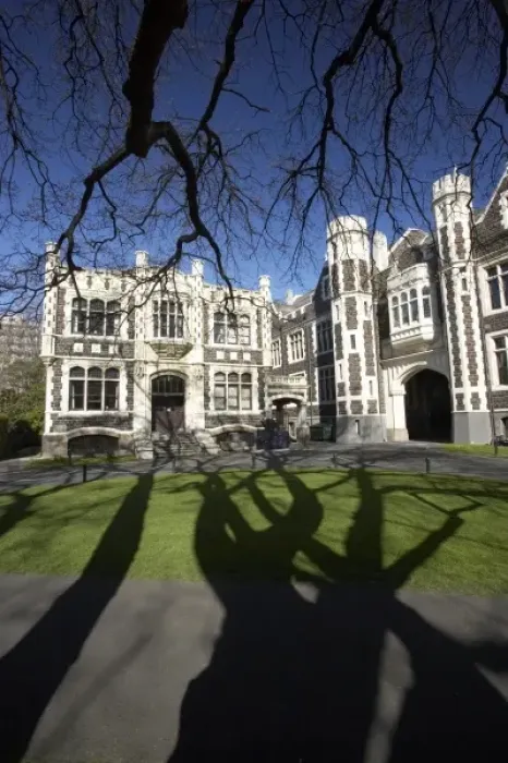 Framed Print : Marama Hall and Archway, University of Otago, Dunedin, South Island, New Zealand