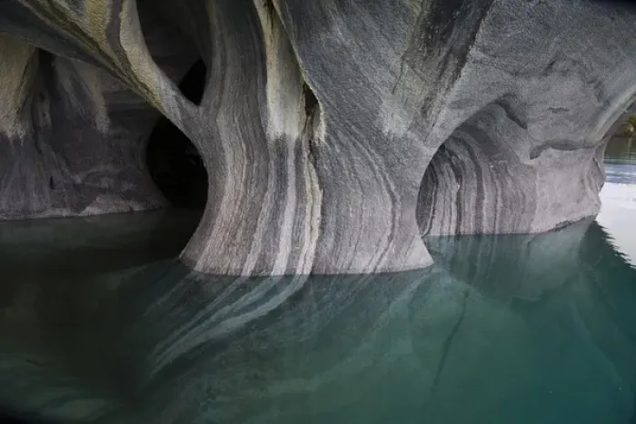 Framed Print : Marble caves, Lago Carrera, Patagonia, Chile