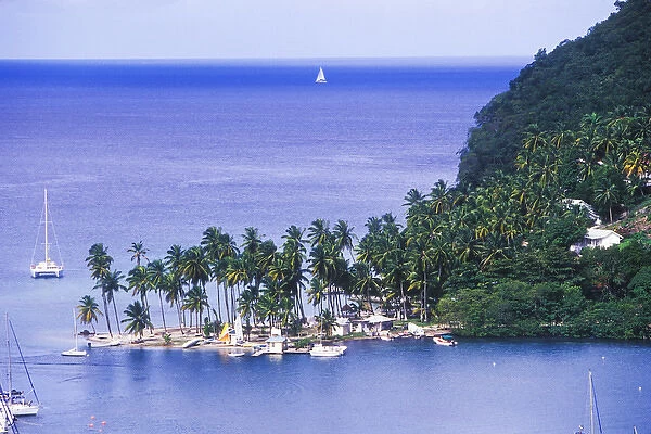 Marigot Bay, St Lucia, Caribbean