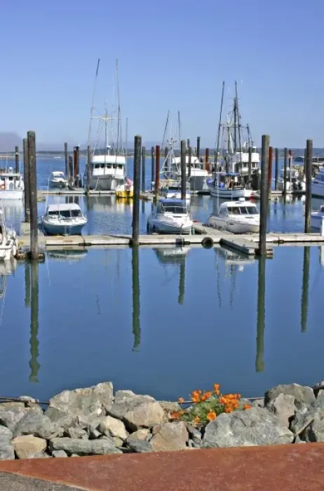 Framed Print : Marina in Bandon Oregon