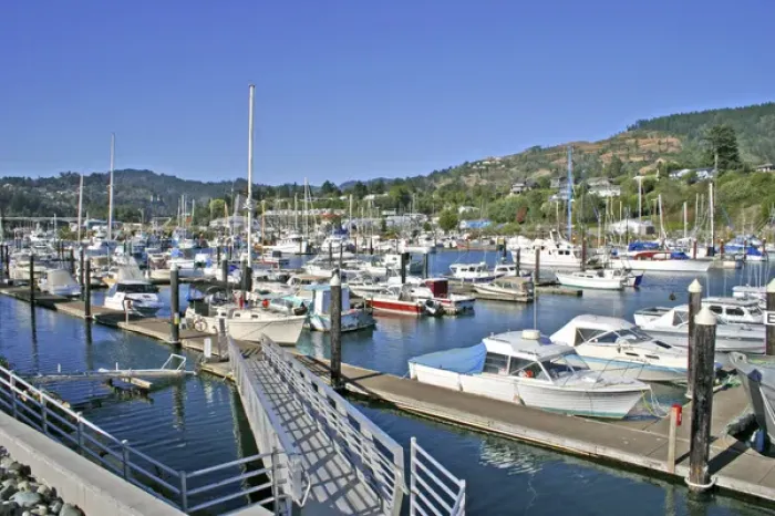 Framed Print : Marina at Brookings Oregon Framed Print : Marina at Brookings Oregon