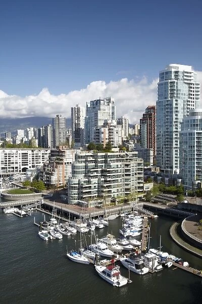Marina, False Creek, and Downtown Vancouver, British Columbia, Canada