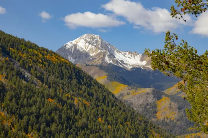 Framed Print : Maroon Bells-Snowmass Wilderness in Aspen
