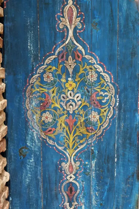 Framed Print : Marrakech, Morocco. The Saadian tombs which is the famous royal necropolis from the 16th century. Old painted door Framed Print : Marrakech, Morocco. The Saadian tombs which is the famous royal necropolis from the 16th century. Old painted door