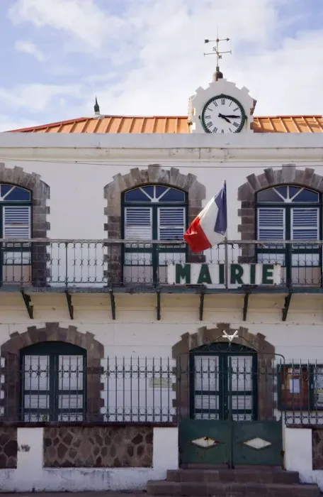 Framed Print : MARTINIQUE. French Antilles. West Indies. Town Hall, Case-Pilote