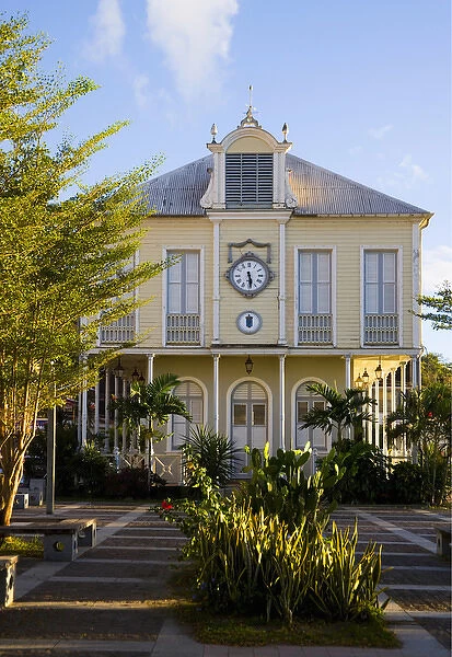 MARTINIQUE. French Antilles. West Indies. Building rebuilt to resemble one in the