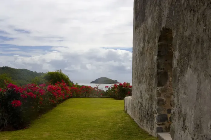 Framed Print : MARTINIQUE. French Antilles. West Indies. Ruins at Chateau Dubuc on the Caravelle Peninsula Framed Print : MARTINIQUE. French Antilles. West Indies. Ruins at Chateau Dubuc on the Caravelle Peninsula