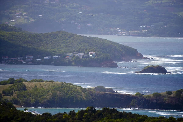 MARTINIQUE. French Antilles. West Indies. View of Atlantic coast from Reserve Naturelle
