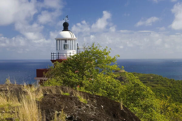 MARTINIQUE. French Antilles. West Indies. Caravelle Lighthouse above Atlantic Ocean