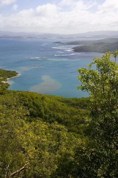 MARTINIQUE. French Antilles. West Indies. View of Baie du Tresor & Atlantic coast