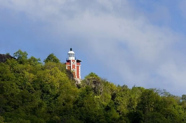 MARTINIQUE. French Antilles. West Indies. Caravelle Lighthouse on Caravelle Peninsula