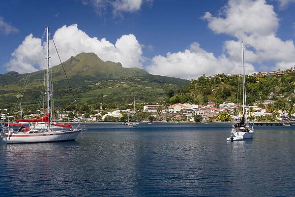Martinique, French Antilles, West Indies, St. Pierre. Montagne Pelee (Mt. Pelee)