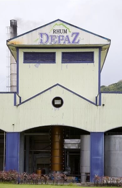 MARTINIQUE. French Antilles. West Indies. St. Pierre. Building housing distillation column