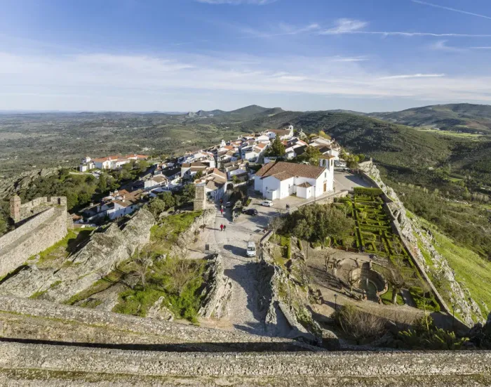 Framed Print : Marvao a famous medieval mountain village and tourist attraction in the Alentejo