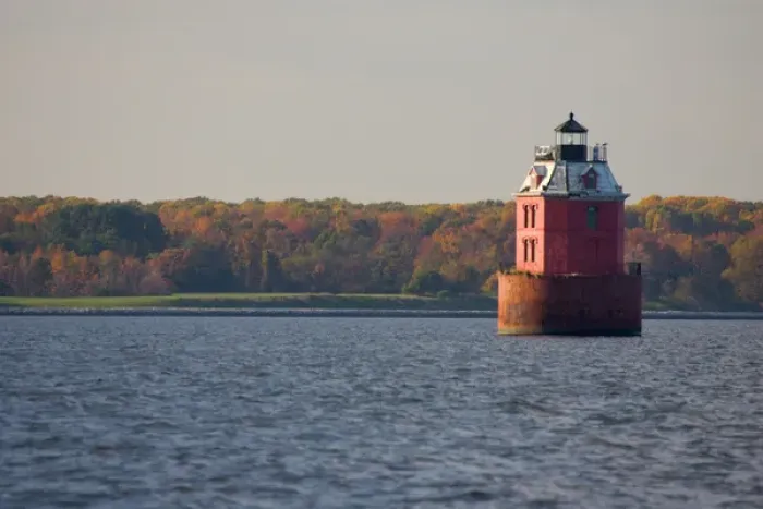 Framed Print : MARYLAND. USA. Lighthouse in Chesapeake Bay