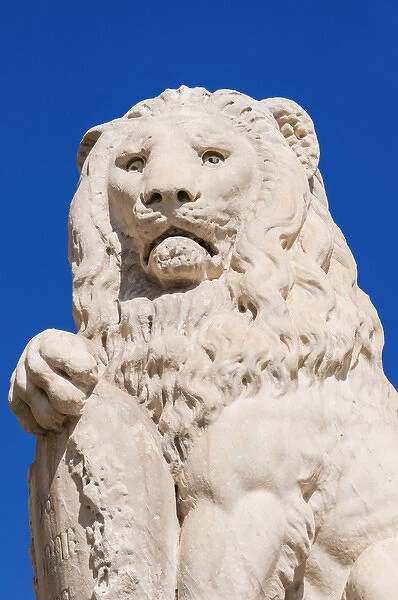 Marzocco lion, Piazza Santa Croce, Unesco World Heritage site, Firenze, Tuscany, Italy