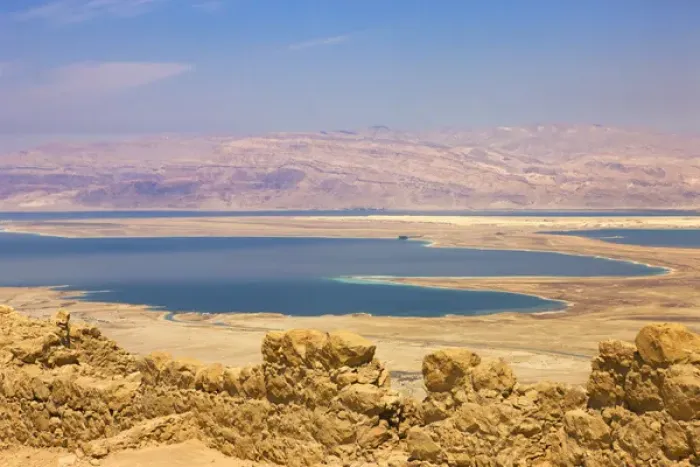 Framed Print : Masada ruins overlooking the Dead Sea, Southern District, Israel (UNESCO World Heritage Framed Print : Masada ruins overlooking the Dead Sea, Southern District, Israel (UNESCO World Heritage