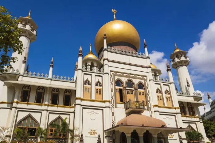 Framed Print : Masjid Sultan mosque on Arab Street in the Malay Heritage District, Singapore