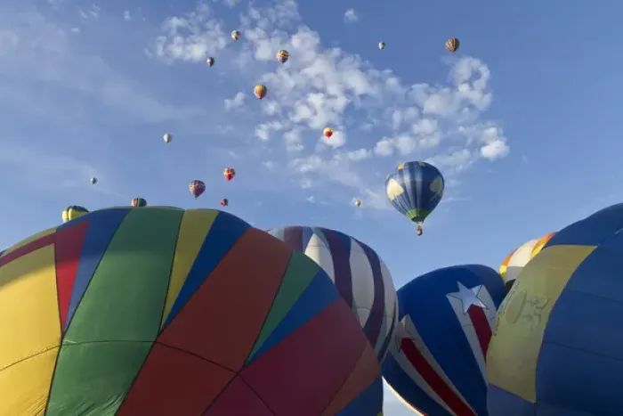 Framed Print : Mass ascension at the Albuquerque Hot Air Balloon Fiesta, New Mexico Framed Print : Mass ascension at the Albuquerque Hot Air Balloon Fiesta, New Mexico