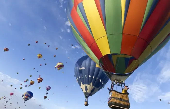 Framed Print : Mass ascension at the Albuquerque Hot Air Balloon Fiesta, New Mexico