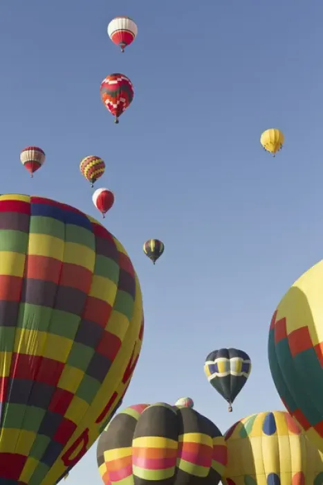 Framed Print : Mass ascension at the Albuquerque Hot Air Balloon Fiesta, New Mexico