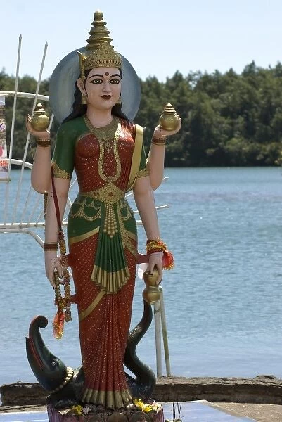 Mauritius, Ganga Talao, Grand Bassin. Hindu goddess Durga