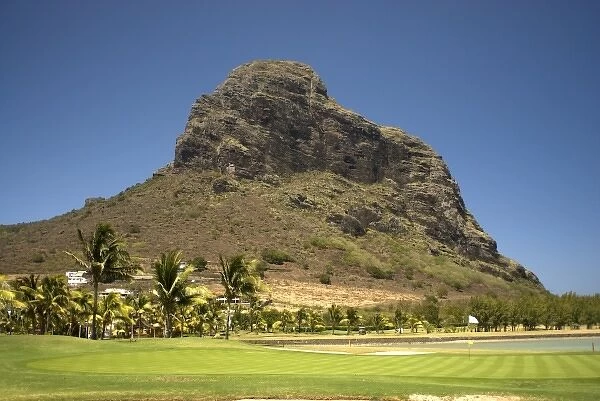 Mauritius, Le Morne. Golfing at Paradis Hotel and Golf Club, an International class golf course