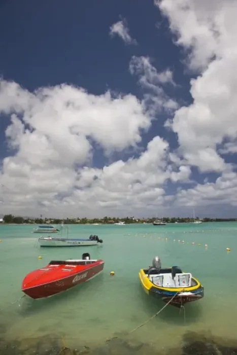 Framed Print : Mauritius, North Mauritius, Grand Baie waterfront