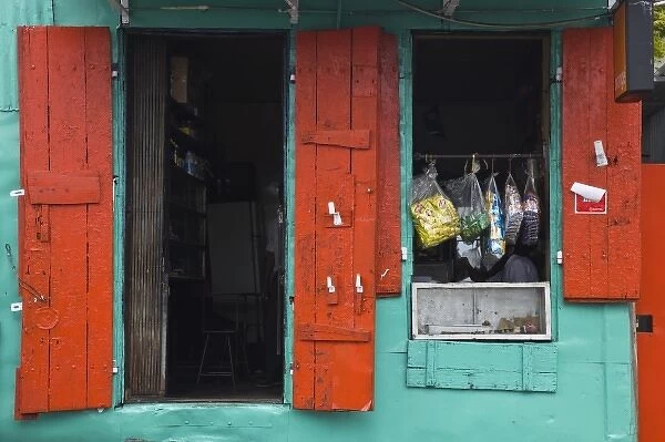 Mauritius, Port Louis, Chinatown, colorful shop front