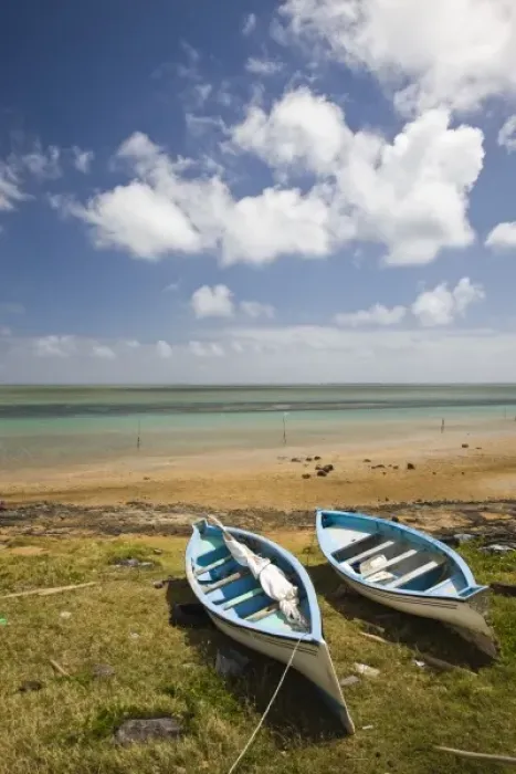 Framed Print : Mauritius, Rodrigues Island, North Rodrigues, landscape and fishing boats at Pointe Framed Print : Mauritius, Rodrigues Island, North Rodrigues, landscape and fishing boats at Pointe