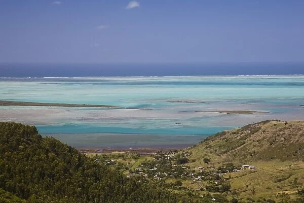 Mauritius, Rodrigues Island, Quatre Vents, view of the Rodrigues Lagoon
