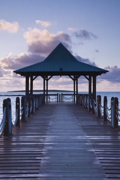 Framed Print : Mauritius, Southern Mauritius, Mahebourg, waterfront pier, dawn Framed Print : Mauritius, Southern Mauritius, Mahebourg, waterfront pier, dawn