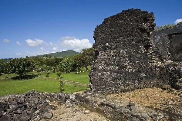 Mauritius, Southern Mauritius, Vieux Grand Port, ruins of Fort Frederick Hendrik