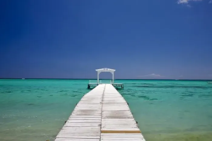 Framed Print : Mauritius, Western Mauritius, Le Morne Peninsula, pier at the Dinarobin Hotel Framed Print : Mauritius, Western Mauritius, Le Morne Peninsula, pier at the Dinarobin Hotel