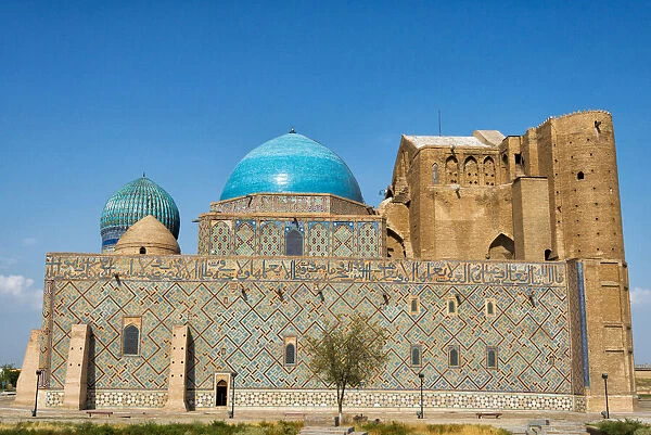 Mausoleum of Kohja Akhmet Yassawy (UNESCO World Heritage Site). Turkestan, Kazakhstan