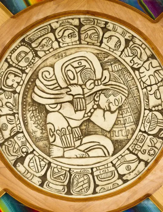 Framed Print : Mayan woodcarving, Belize Framed Print : Mayan woodcarving, Belize
