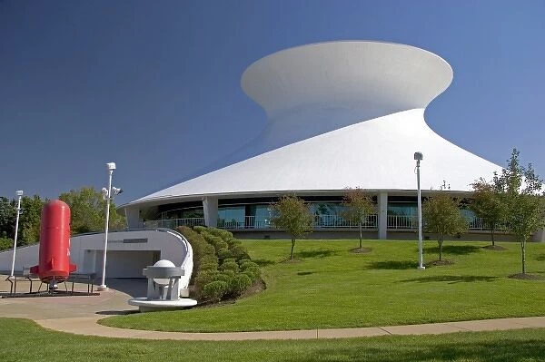 The McDonnell Planetarium exterior in St. Louis, Missouri