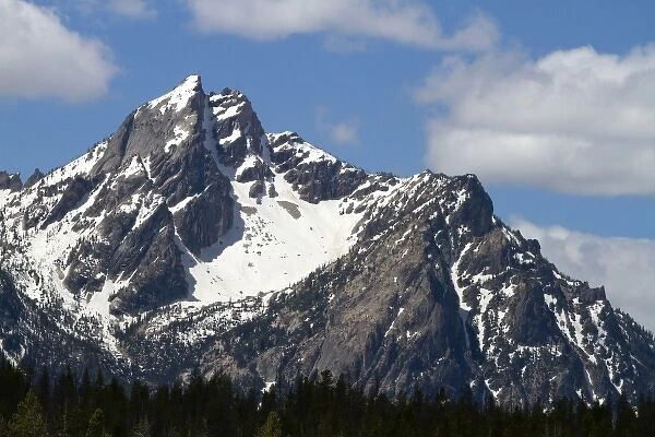 McGowan Peak in the Sawtooth Mountain Range near Stanley, Idaho, USA