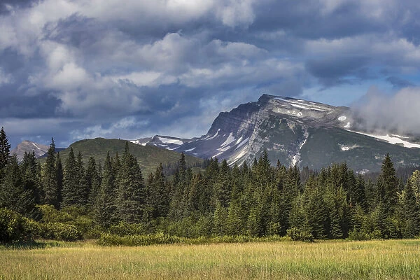 Meadow and mountains at Silver Salmon Creek, Lake Clark National Park and Preserve, Alaska