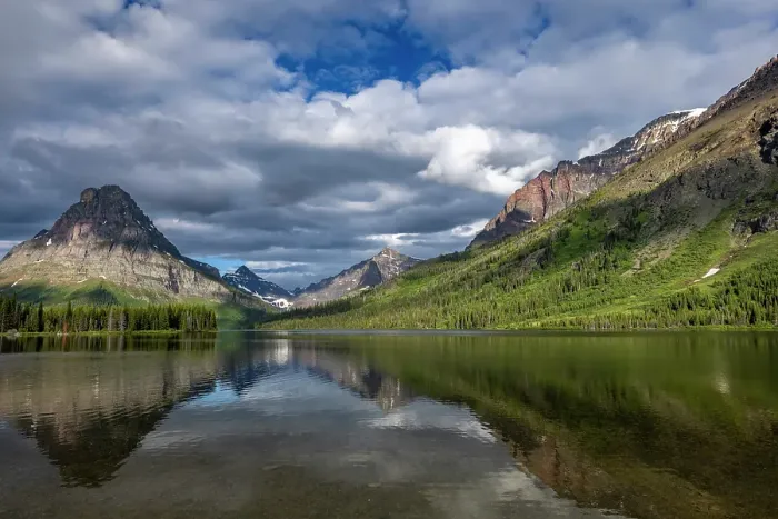 Framed Print : Two Medicine Lake in Glacier National Park, Montana, USA. (Editorial Use Only) Framed Print : Two Medicine Lake in Glacier National Park, Montana, USA. (Editorial Use Only)